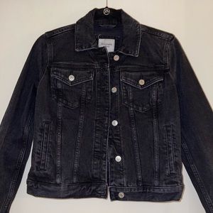 Abercrombie Black Denim Jacket